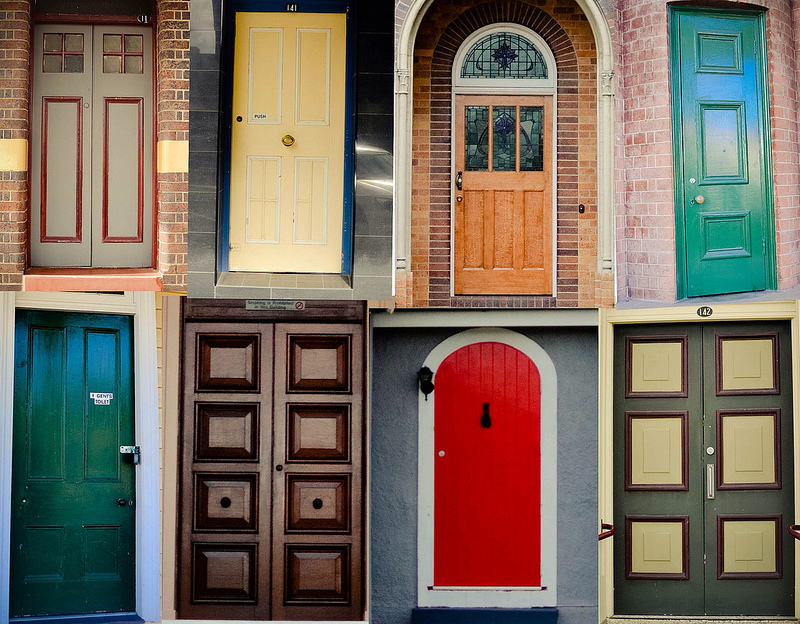 door collage