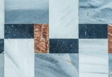blue tile of the best flooring for manufactured homes