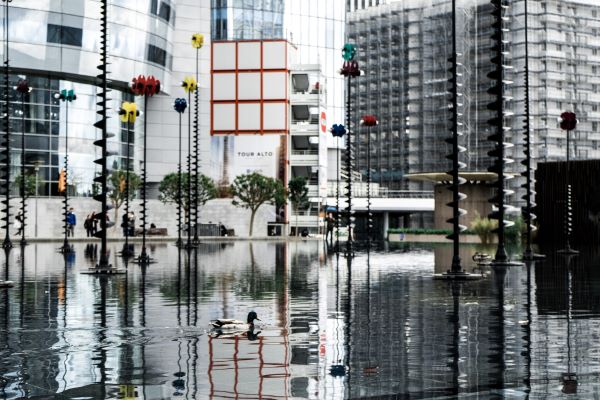 flooded area