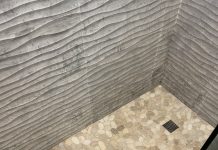 Shower with Pebble Flooring