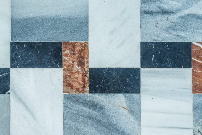 blue tile of the best flooring for manufactured homes