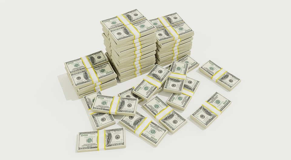 Money on white surface